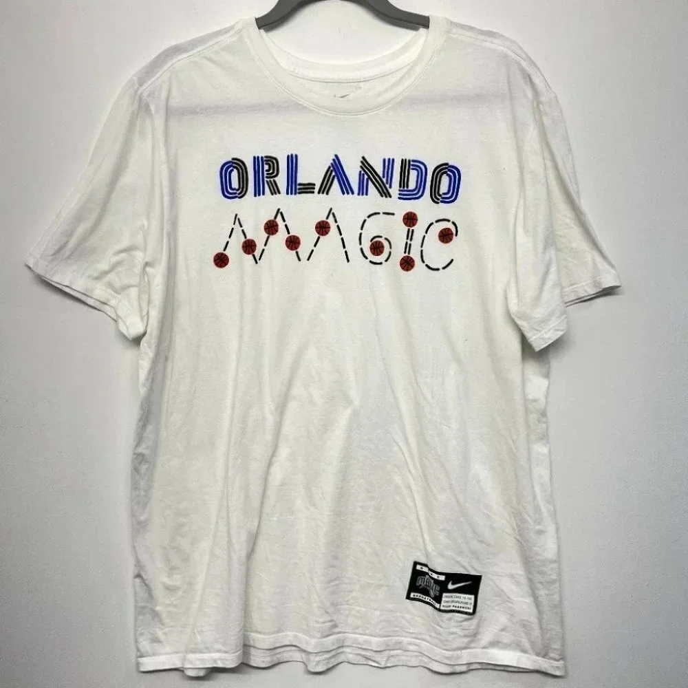 Nike Orlando Magic‎ Basketball Tee Shirt White Men's XL
